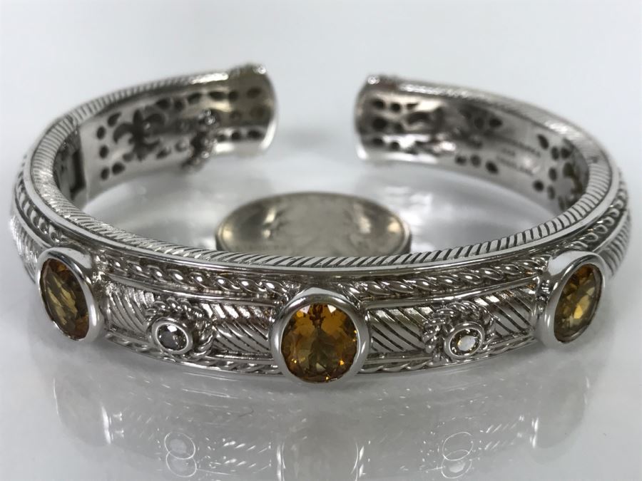 Judith Ripka Sterling Silver Bracelet 49.5g [Photo 2]