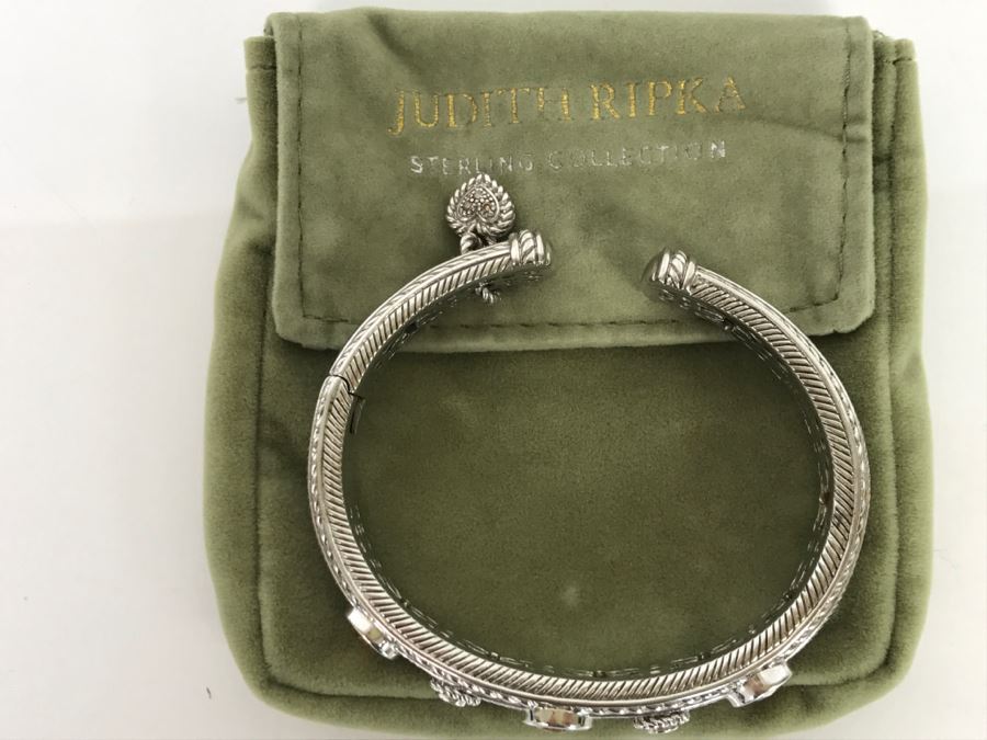 Judith Ripka Sterling Silver Bracelet 49.5g [Photo 13]
