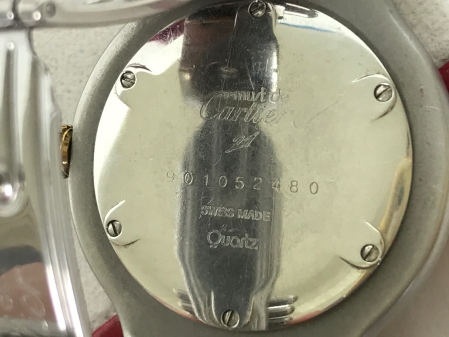 Ladies Cartier Must De Montres 21 Watch With Case Estimate $1,600 [Photo 8]