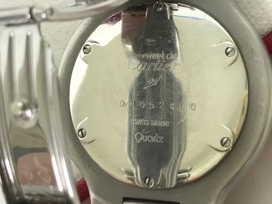 Ladies Cartier Must De Montres 21 Watch With Case Estimate $1,600 [Photo 9]