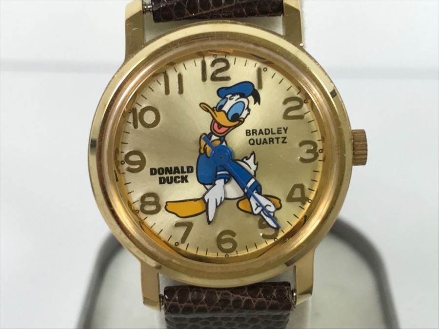 Disney Donald Duck Bradley Watch Birthday Commemorative Edition New In Case Retails $105 [Photo 3]