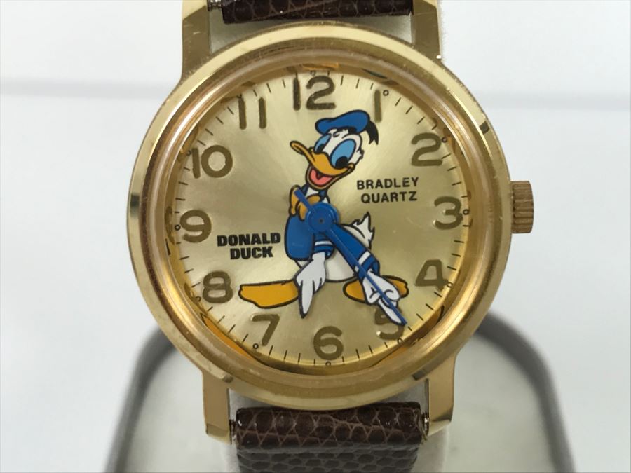 Disney Donald Duck Bradley Watch Birthday Commemorative Edition New In Case Retails $105 [Photo 4]
