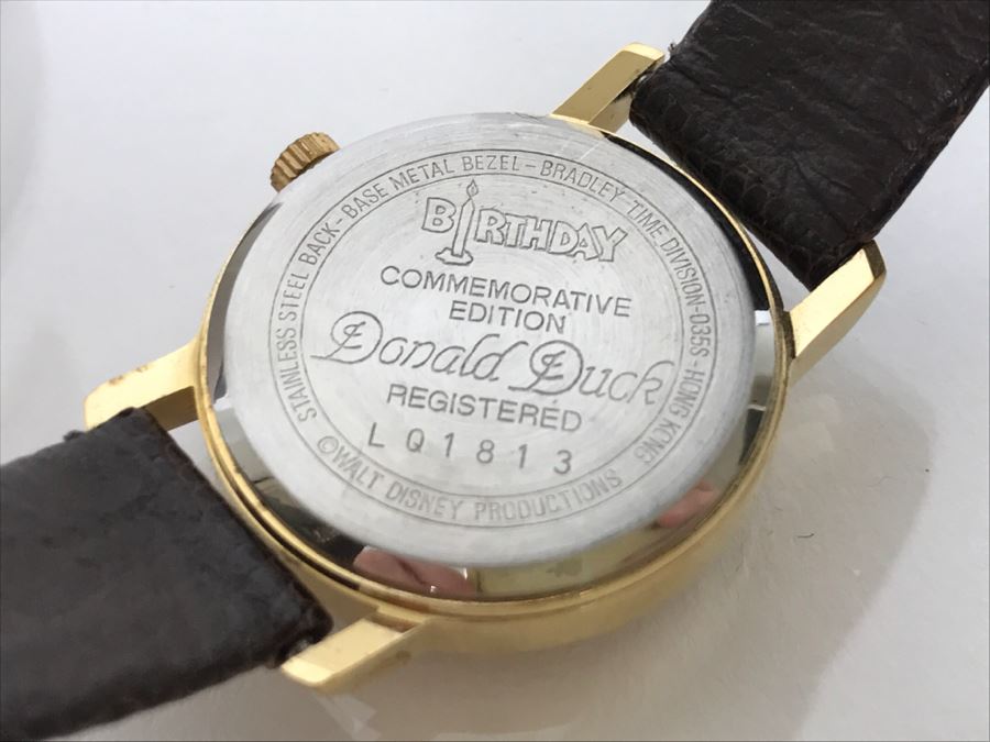 Disney Donald Duck Bradley Watch Birthday Commemorative Edition New In Case Retails $105 [Photo 6]