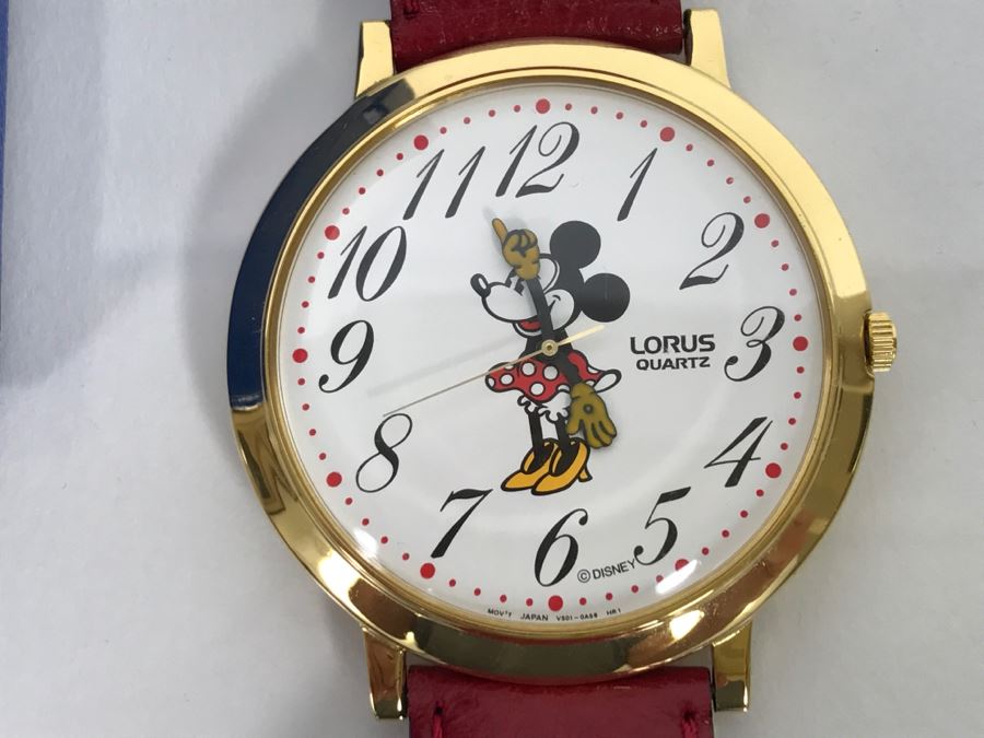 Collection Of (4) Character Watches: Donald Duck Pedre, Mickey Mouse Pedre, Minnie Mouse Pedre And Lorus Minnie Mouse Watch [Photo 17]