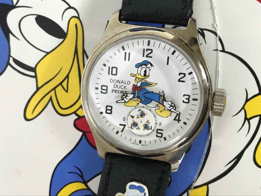 Collection Of (4) Character Watches: Donald Duck Pedre, Mickey Mouse Pedre, Minnie Mouse Pedre And Lorus Minnie Mouse Watch [Photo 5]