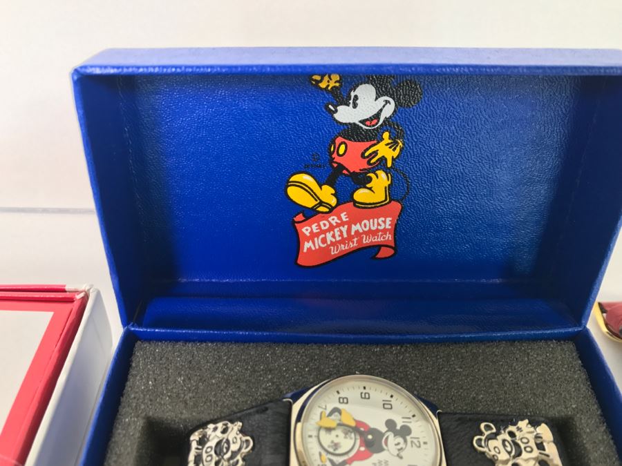 Collection Of (4) Character Watches: Donald Duck Pedre, Mickey Mouse Pedre, Minnie Mouse Pedre And Lorus Minnie Mouse Watch [Photo 7]