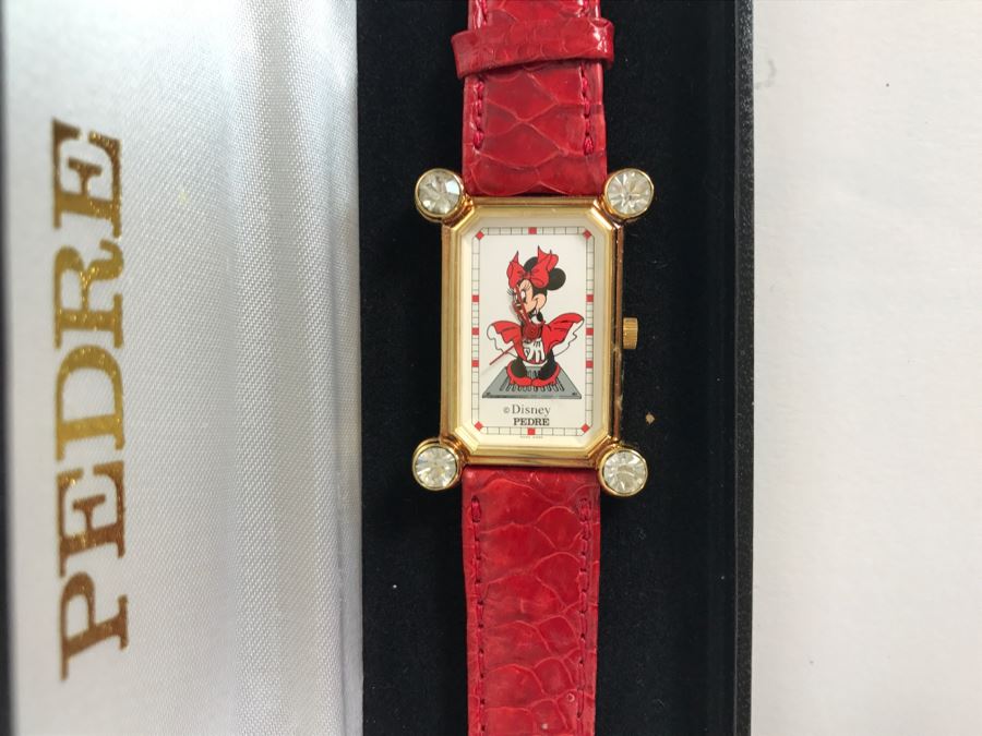 Collection Of (4) Character Watches: Donald Duck Pedre, Mickey Mouse Pedre, Minnie Mouse Pedre And Lorus Minnie Mouse Watch [Photo 14]