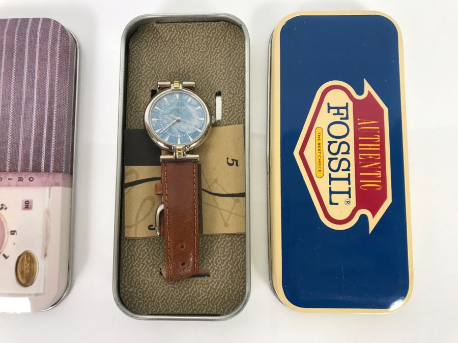 Pair Of Fossill Watches In Boxes [Photo 5]