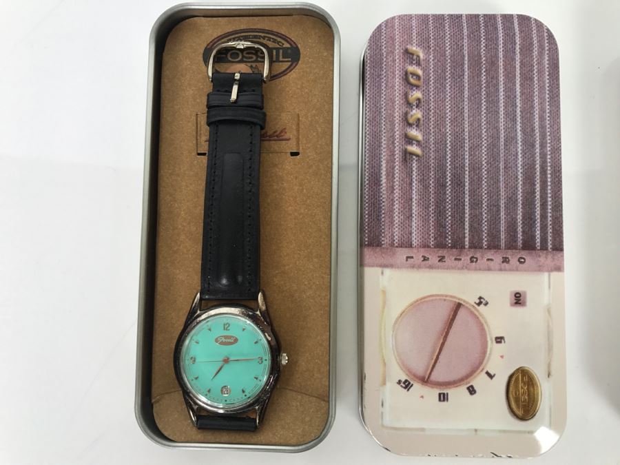 Pair Of Fossill Watches In Boxes [Photo 3]