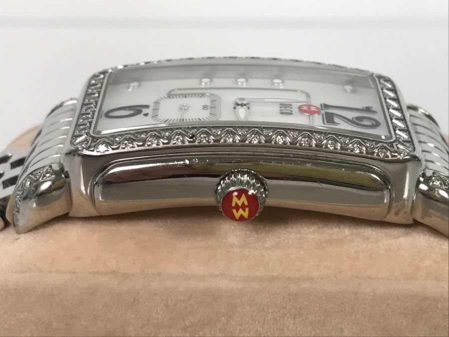 MICHELE Luxury Sapphire Crystal DECO Ladies Watch MW06E01 [Photo 7]