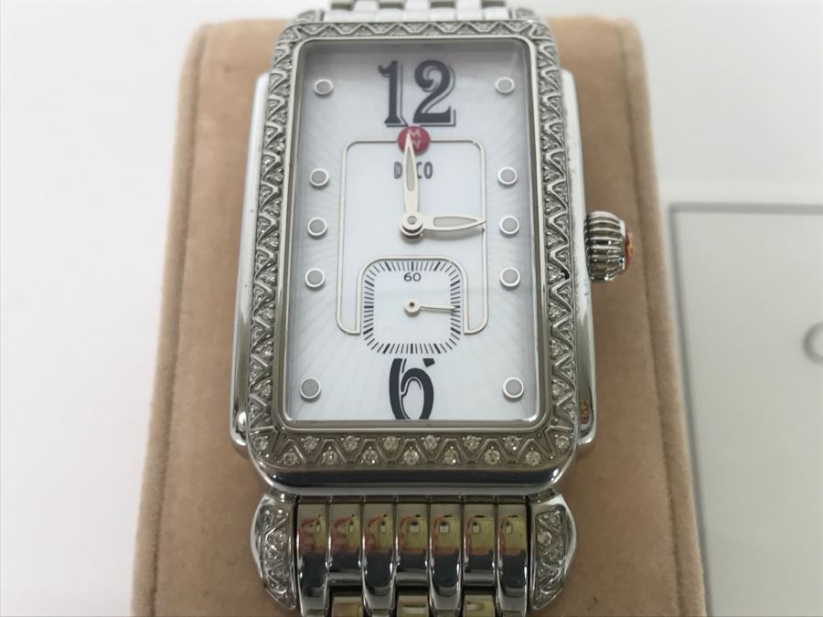 MICHELE Luxury Sapphire Crystal DECO Ladies Watch MW06E01 [Photo 3]