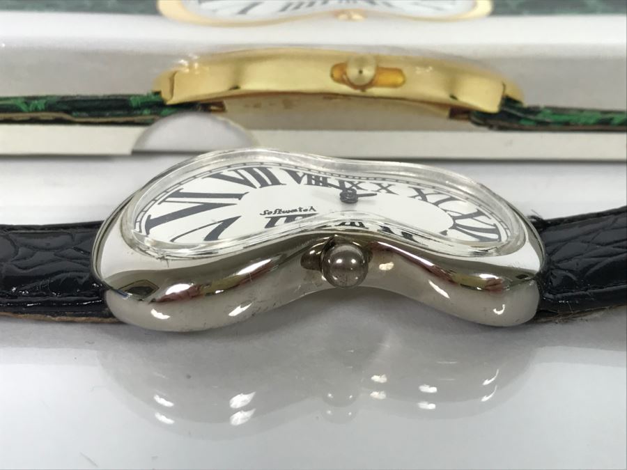Softwatch By EXAEQUO 92006 Salvador Dali Melting Time Watch With Box [Photo 5]