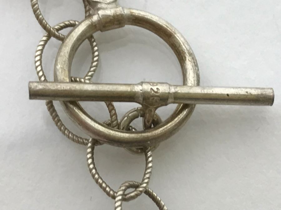 Sterling Silver And Turquoise Cross Pendant And Sterling Silver Chain 61.8g [Photo 12]