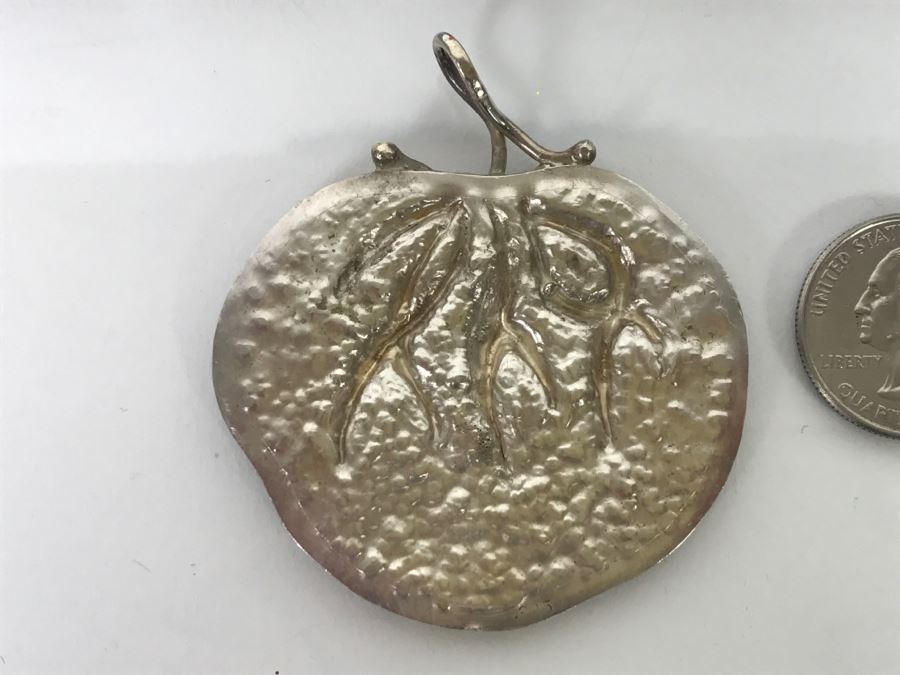 Sterling Silver Pendant And Sterling Silver Bracelet With Multiple Colored Stones 78.7g TW [Photo 7]