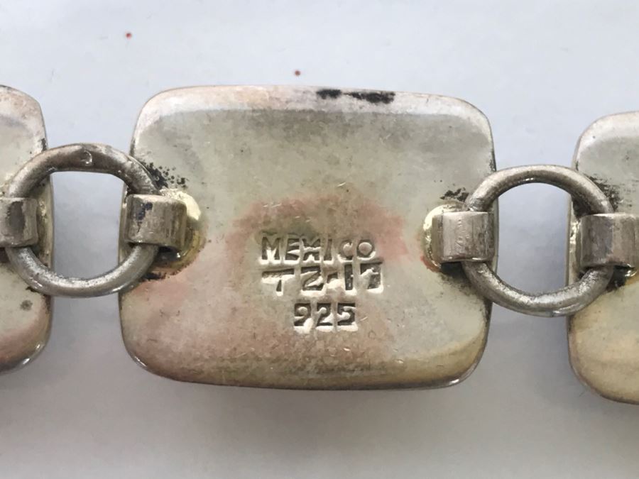 Sterling Silver Pendant And Sterling Silver Bracelet With Multiple Colored Stones 78.7g TW [Photo 14]