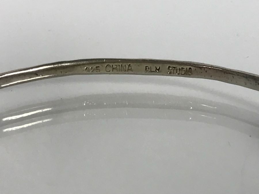 Set Of (6) Sterling Silver Bracelets 118.7g [Photo 17]