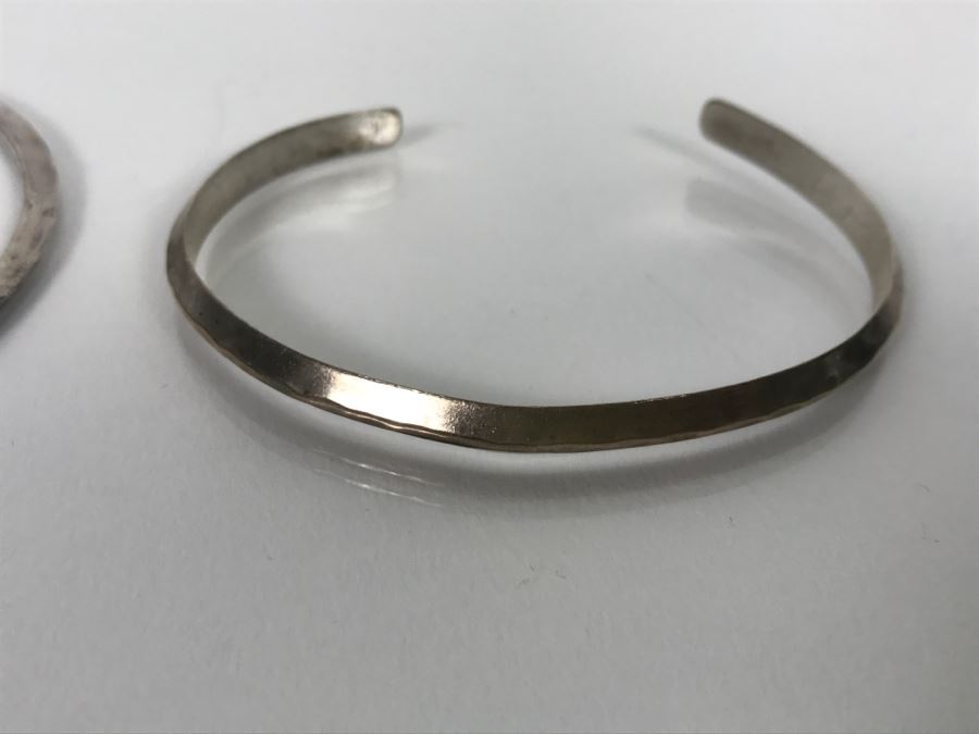 Set Of (6) Sterling Silver Bracelets 118.7g [Photo 8]