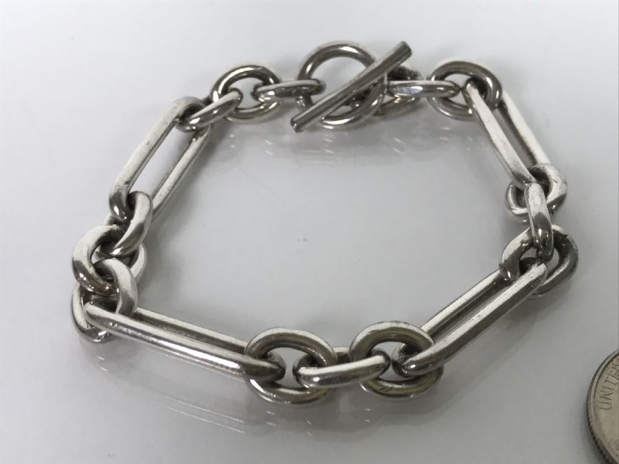 Pair Of Sterling Silver Bracelets 50.4g [Photo 2]