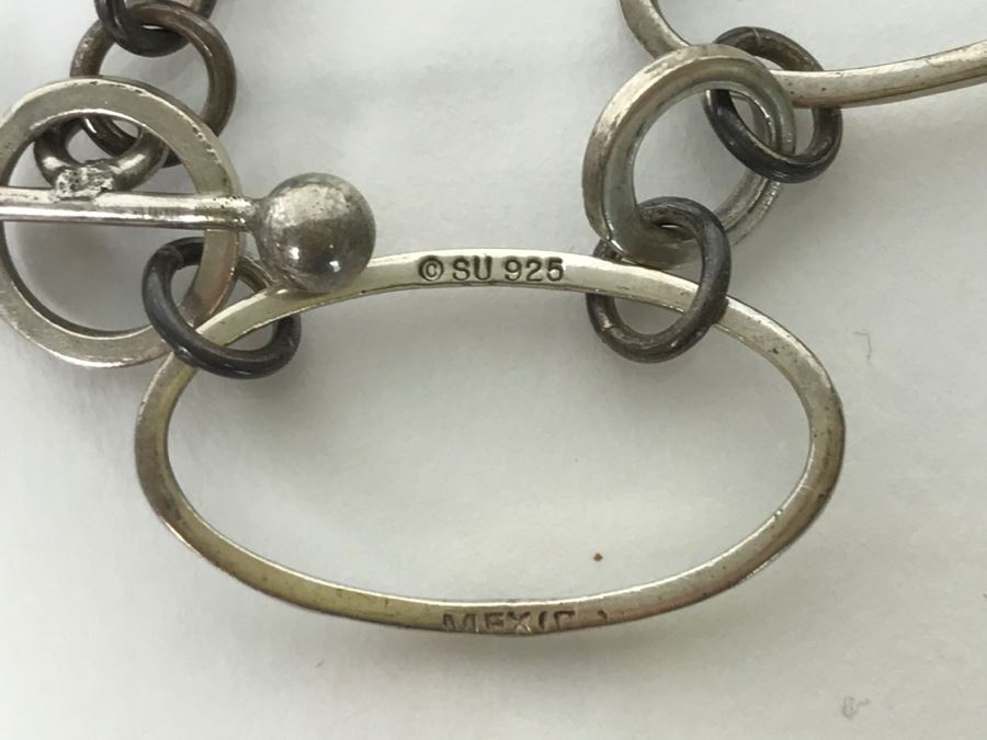 Pair Of Sterling Silver Bracelets 50.4g [Photo 4]