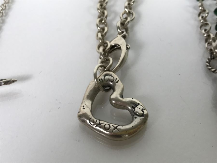 Set Of (5) Sterling Silver Necklaces And (4) Sterling Silver Pendants 130.6g TW [Photo 5]