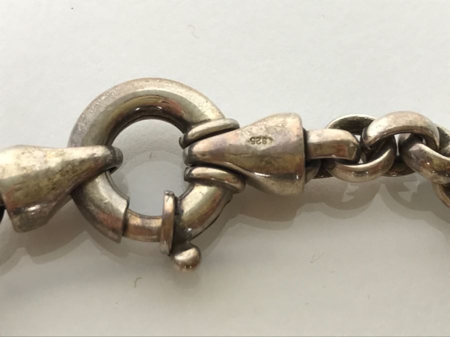 Set Of (4) Sterling Silver Bracelets 150.7g TW [Photo 14]