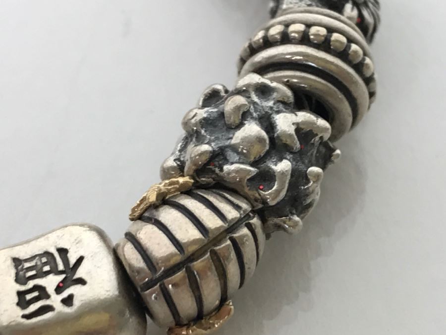 Sterling Silver PANDORA Charm Bracelet 94.7g [Photo 9]