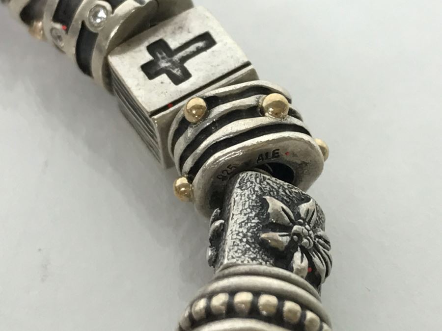 Sterling Silver PANDORA Charm Bracelet 94.7g [Photo 8]