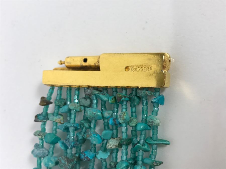 José And Maria Barrera Turquoise Multistrand Bracelet [Photo 4]