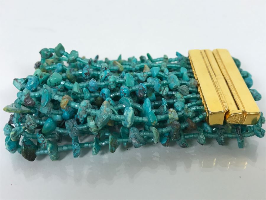 José And Maria Barrera Turquoise Multistrand Bracelet [Photo 6]