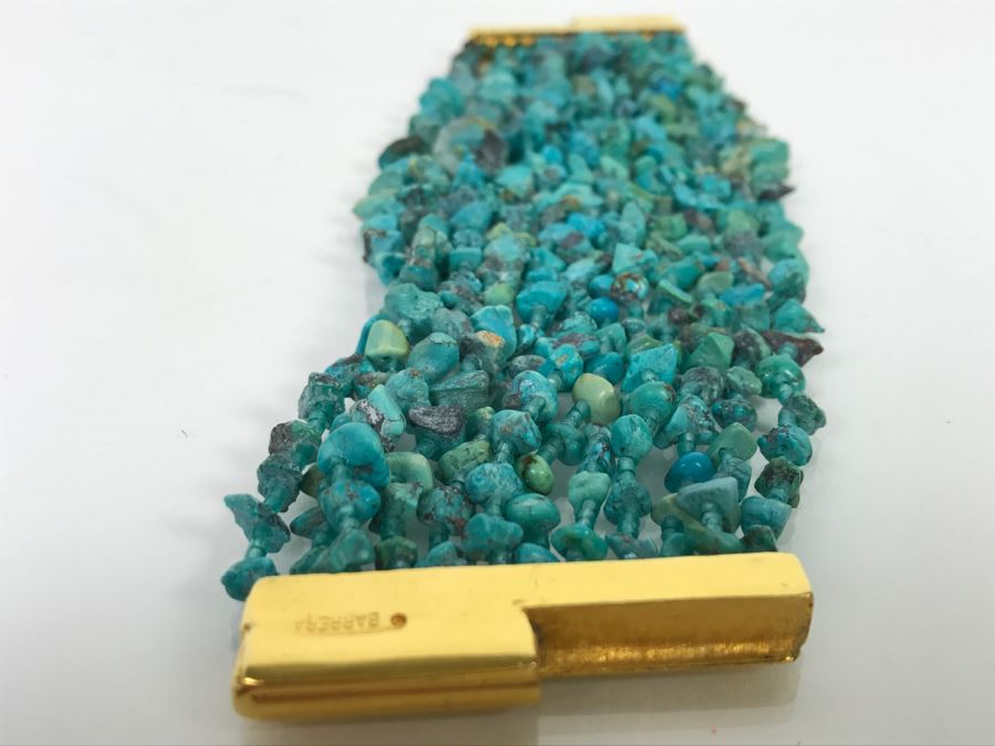 José And Maria Barrera Turquoise Multistrand Bracelet [Photo 5]