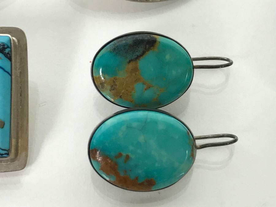 Collection Of (6) Pairs Of Sterling Silver Earrings 119.9g [Photo 4]