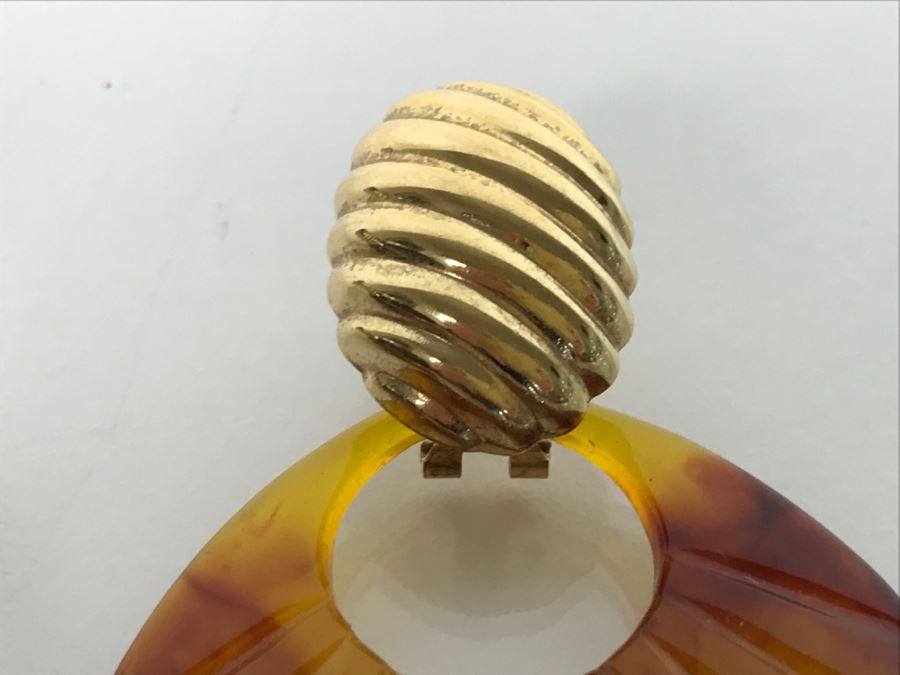 Pair Of 14K Gold Earrings 3.9g Gold Weight [Photo 3]