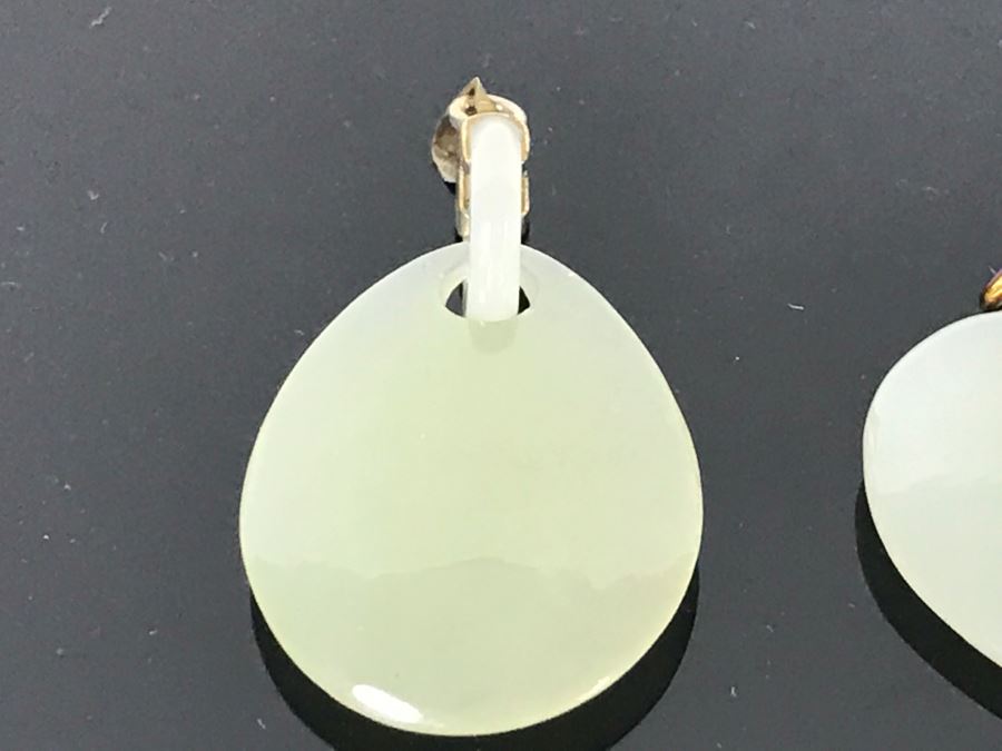 Pair Of Jade Stone Pendants [Photo 5]