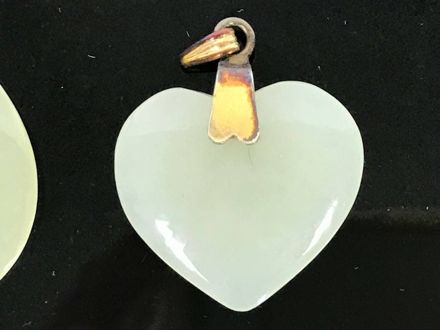Pair Of Jade Stone Pendants [Photo 3]