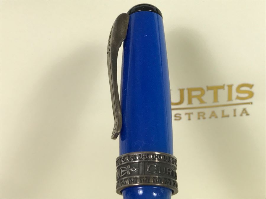 CURTIS Australia Limited Edition Ballpoint Pen The State Of Israel 1948-2008 Sterling Silver 402 of 1,948 With 14K Nib [Photo 12]