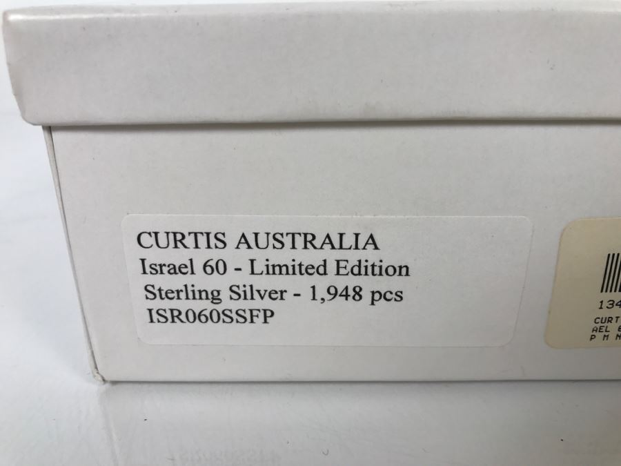 CURTIS Australia Limited Edition Ballpoint Pen The State Of Israel 1948-2008 Sterling Silver 402 of 1,948 With 14K Nib [Photo 26]