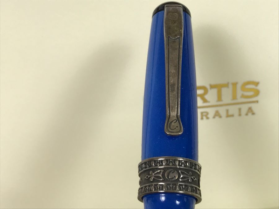 CURTIS Australia Limited Edition Ballpoint Pen The State Of Israel 1948-2008 Sterling Silver 402 of 1,948 With 14K Nib [Photo 11]