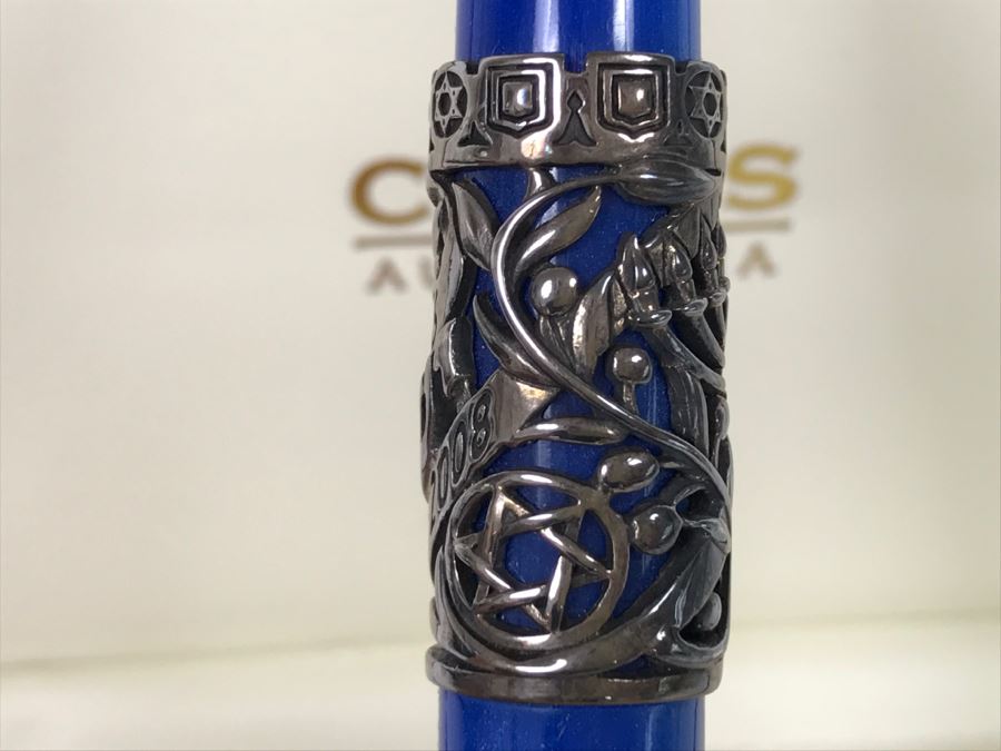 CURTIS Australia Limited Edition Ballpoint Pen The State Of Israel 1948-2008 Sterling Silver 402 of 1,948 With 14K Nib [Photo 9]
