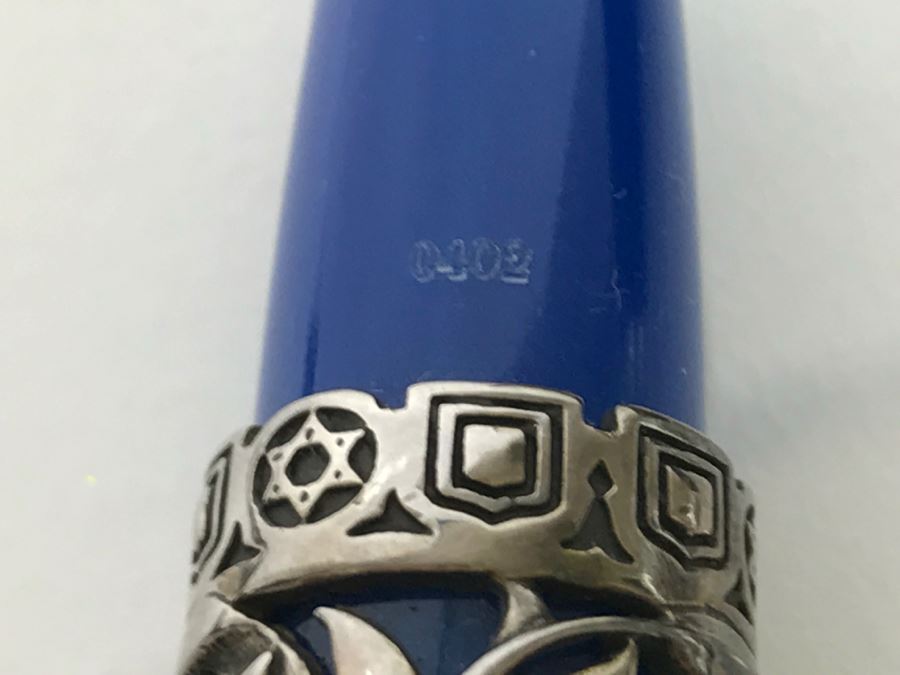 CURTIS Australia Limited Edition Ballpoint Pen The State Of Israel 1948-2008 Sterling Silver 402 of 1,948 With 14K Nib [Photo 15]