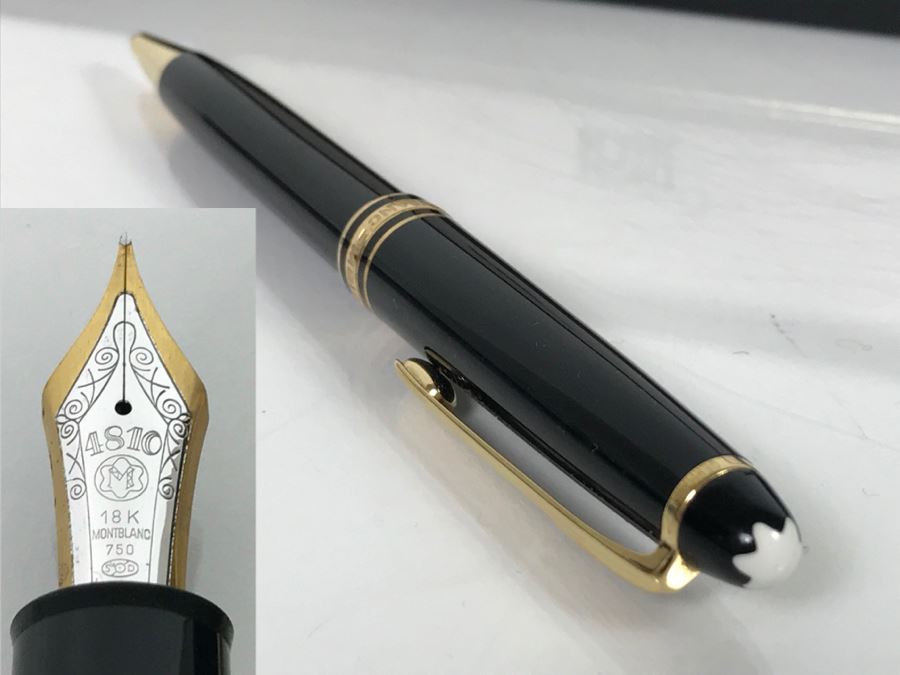 Montblanc Meisterstuck No 149 Fountain Pen With 18K Gold Nib 4810