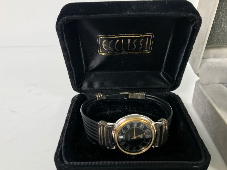 Pair Of ECCLISSI Ladies Watches With Cases [Photo 2]
