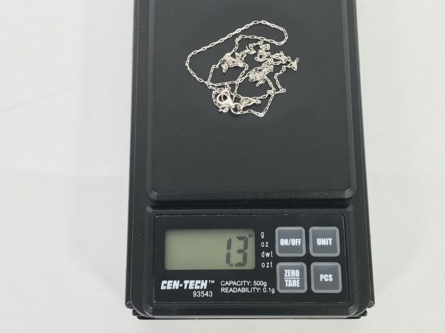 14K White Gold Necklace 1.3g [Photo 5]