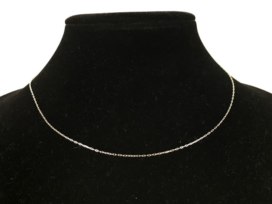 14K White Gold Necklace 1.3g [Photo 1]