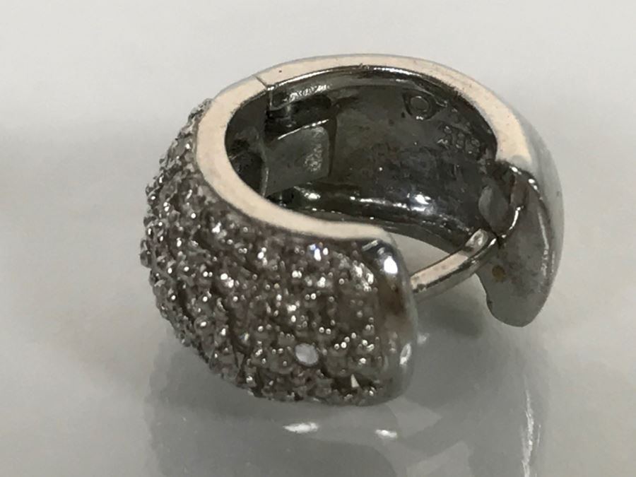 14K White Gold Earrings 7.1g [Photo 4]