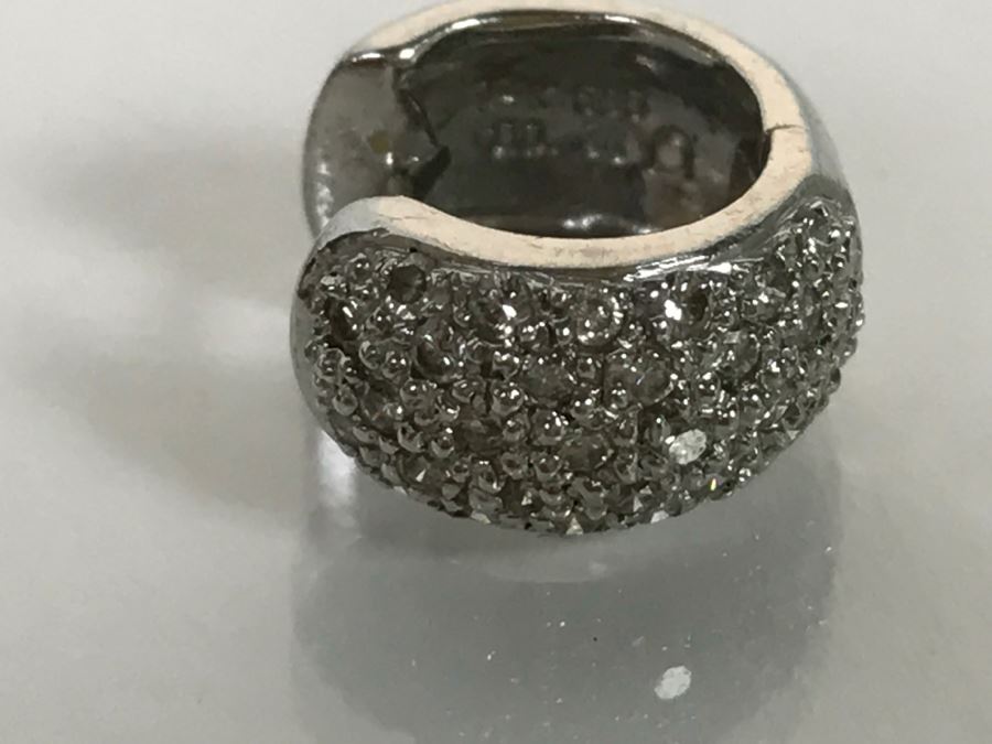 14K White Gold Earrings 7.1g [Photo 7]