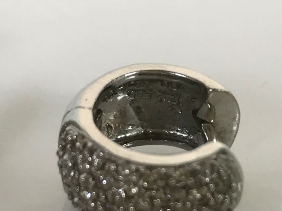 14K White Gold Earrings 7.1g [Photo 5]