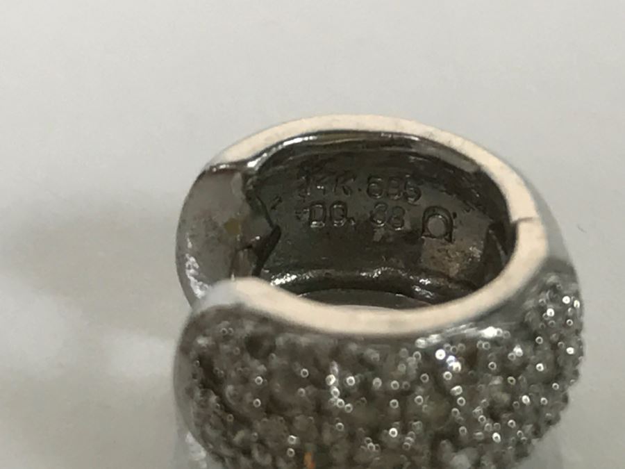 14K White Gold Earrings 7.1g [Photo 6]