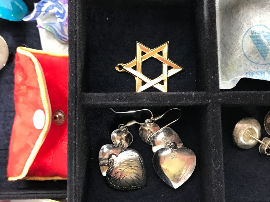 Jewelry Box Filled With Various Jewelry Including Sterling Silver Items - See All Photos [Photo 5]