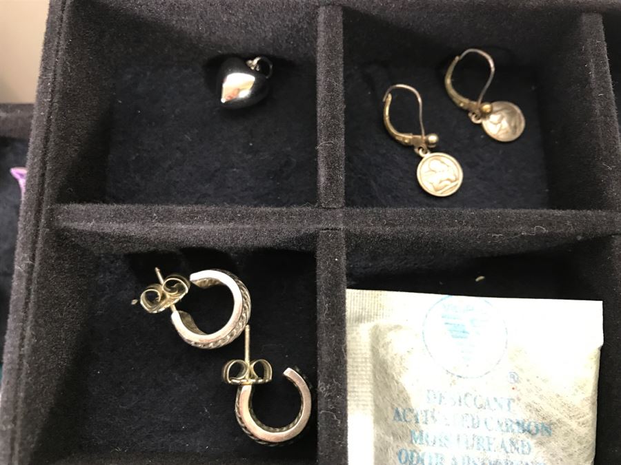 Jewelry Box Filled With Various Jewelry Including Sterling Silver Items - See All Photos [Photo 8]