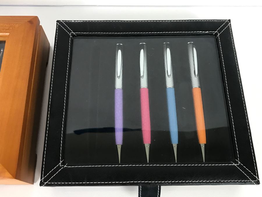 Various Ballpoint Pens With Storage Display Cases [Photo 4]